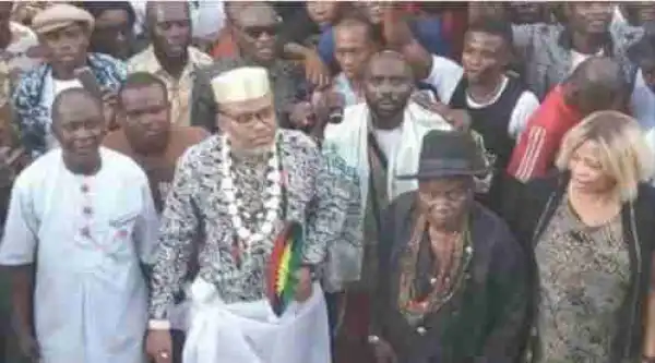 Nnamdi Kanu Chased Away From Nri Palace Of Anambra Monarch